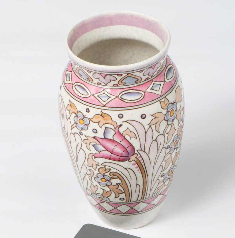 Charlotte Rhead Charlotte Rhead pottery Vase with flowers, England circa 1920 | Holly ...